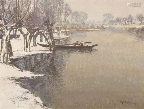 Max Clarenbach, Winter Day in Altwasser near Wittlaer