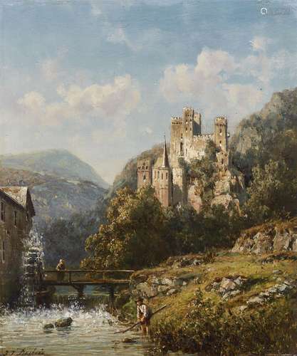 Johannes Joseph Destrée, Landscape with a Castle