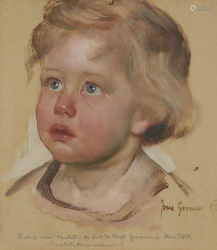 Josse Goossens, Portrait of a Child (Study for the Fresco &q...