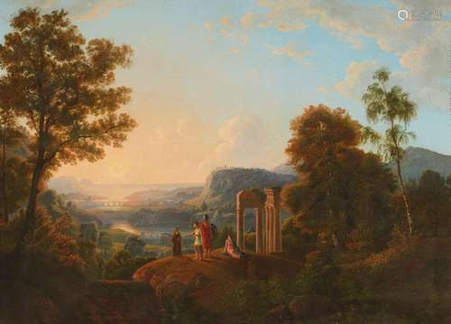 Joseph Höger, Ancient Landscape with Temple Ruins