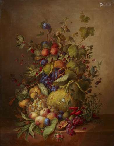 Cornelis Johannes van Hulsteijn, Still Life with Fruit