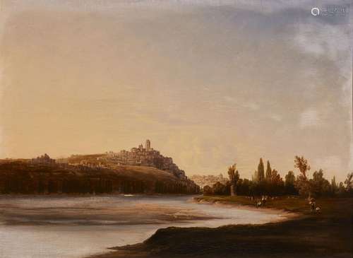 Nicolas Louis André Prévost, View of a City by a River