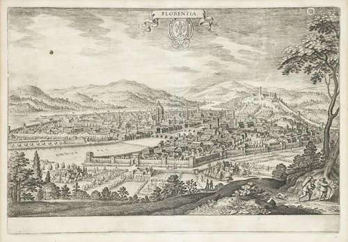 Matthäus Merian (1593-1650), Kupferstich, Florentia