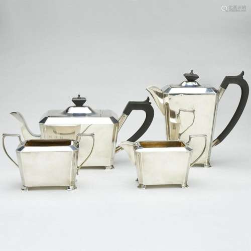 4tlg. Art Deco Kaffee- und Teeservice