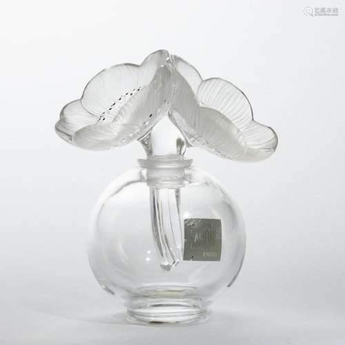 Kugeliger Flakon mit Stöpsel Anemone. Lalique, Wingen-sur-Mo...