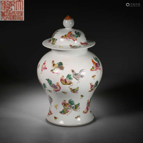 Qing Dynasty of China,Multicolored General Jar