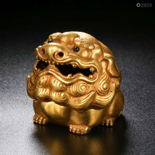 Qing Dynasty of China,Copper Lion Ornament