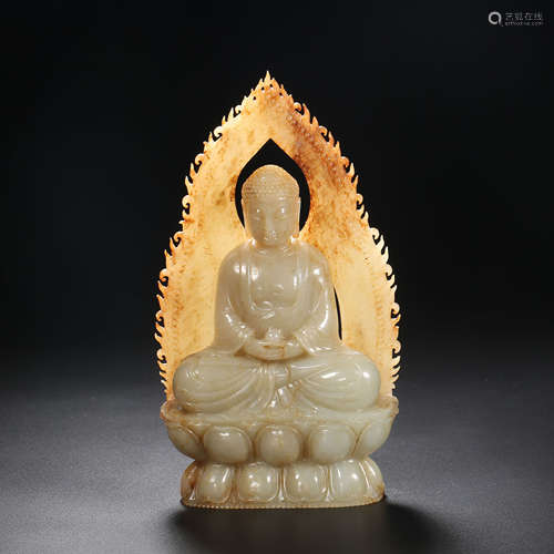 Qing Dynasty of China,Hetian Jade Buddha Statue