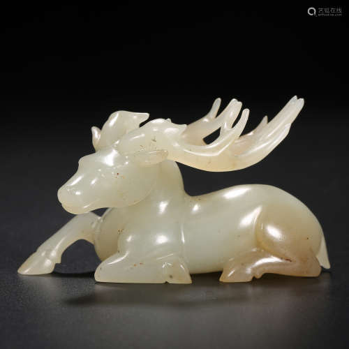 Han Dynasty of China,Hetian Jade Deer Ornament
