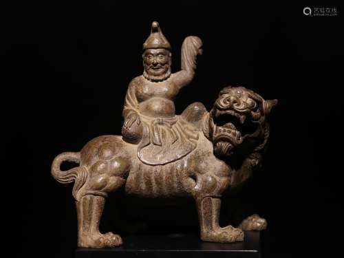 Tang Dynasty of China,Stone Hu People Taming Lion