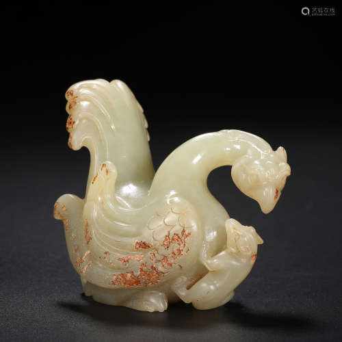 Han Dynasty of China,Hetian Jade Phoenix Ornament