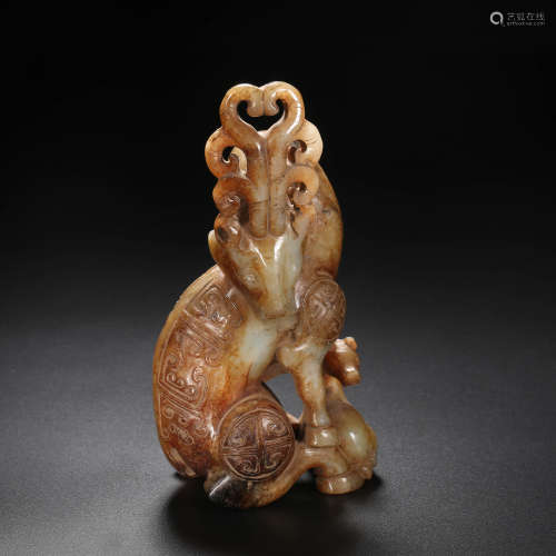 Han Dynasty of China,Hetian Jade Beast Ornament