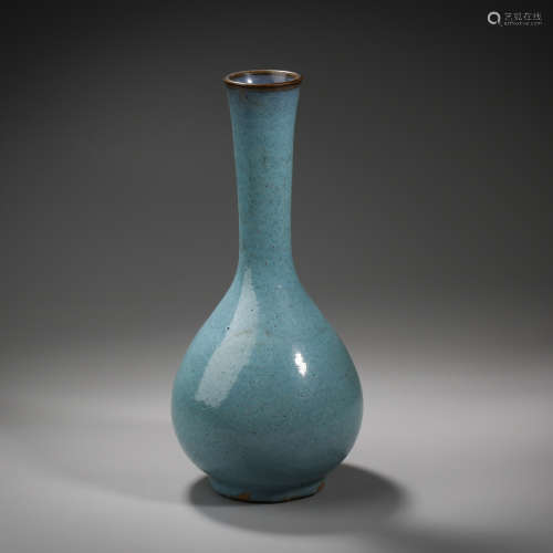 Song Dynasty of China,Jun Kiln Long-Necked Bottle