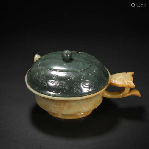 Qing Dynasty of China,Hetian Jade Imitation Ancient Covered ...