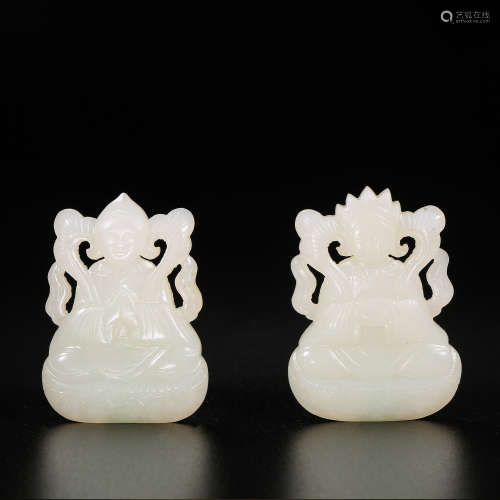 Liao Dynasty of China,Hetian Jade Character Pendant