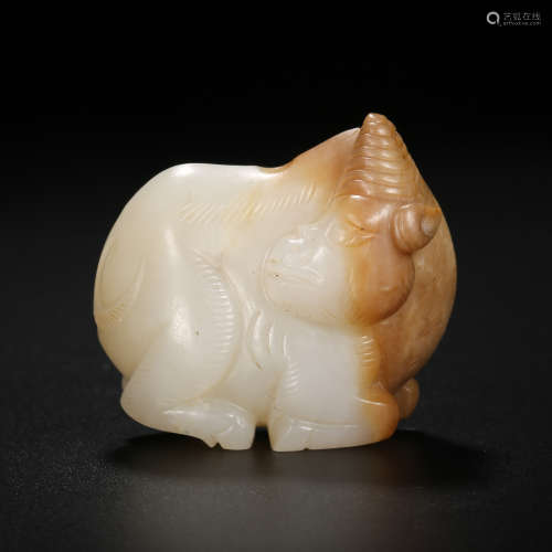 Ming Dynasty of China,Hetian Jade Beast Pendant