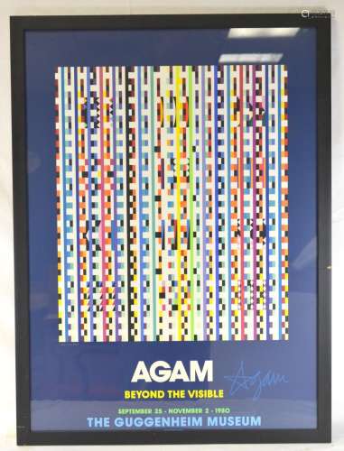 Agam, "Beyond The Visible", Silkscreen. Limited Ed