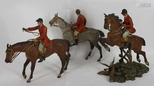 3 Austrian Cold Painted Horses Inc. Bergman.