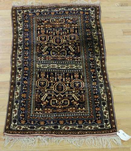 Vintage And Finely Hand Woven Carpet.