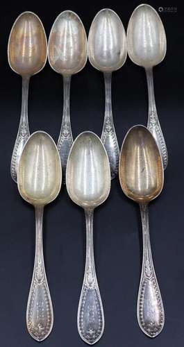 STERLING. (7) Tiffany & Co. Sterling Spoons.