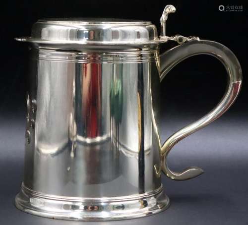 STERLING. Large Tiffany & Co. Sterling Tankard.