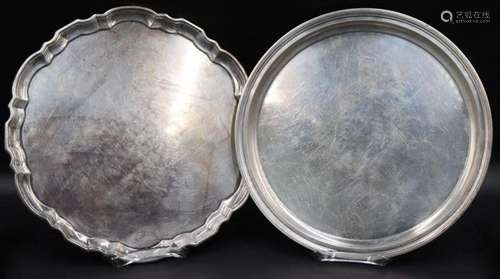 STERLING. (2) Tiffany & Co. Sterling Trays.