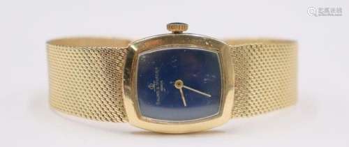 JEWELRY. Baume & Mercier 14kt Gold Bracelet Watch.