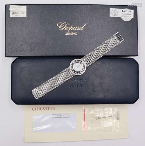 JEWELRY. Ex Cristie's Chopard Happy Diamonds Watch