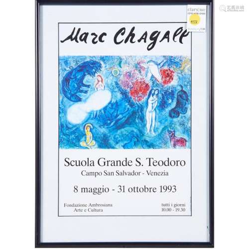 Poster, Marc Chagall, Scuola Grande S. Teodoro