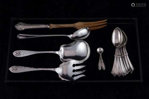 (Lot of 12) Sterling flatware items