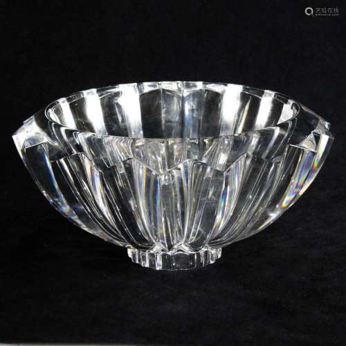 Orrefors cut glass Zodiac bowl after a design by Erika Lager...