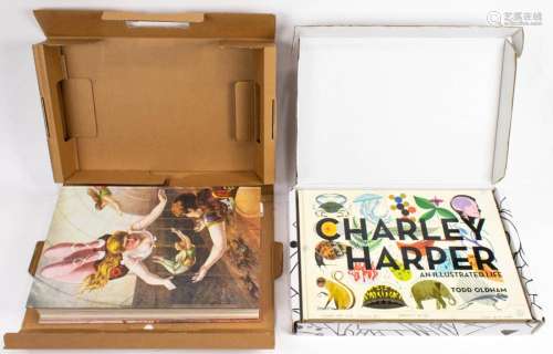 (Lot of 2) Art books: Charley Harper and The Circus