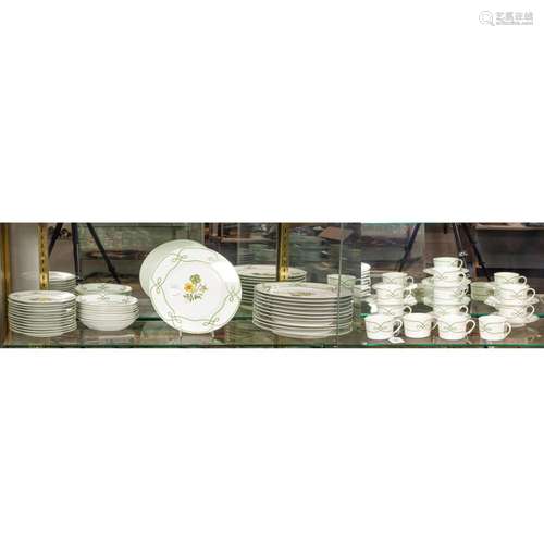 (Lot of 49) Raynaud et Cie Limoges porcelain botanical parti...