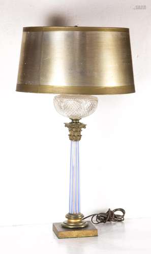 A Classical style glass table lamp