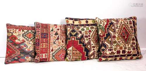 (lot of 4) Throw pillows with Kilim fronts