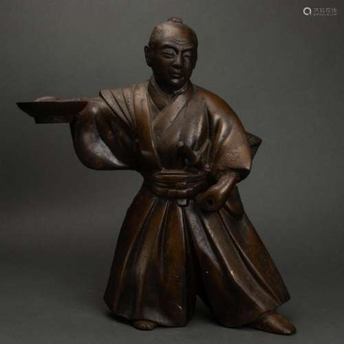 Japanese bronze figure