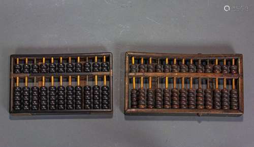 (lot of 2) Chinese abacus