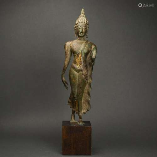 Thai bronze standing Buddha