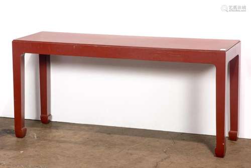 Chinese red lacquered altar table