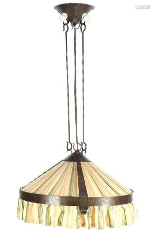 Wrought iron hanging lamp