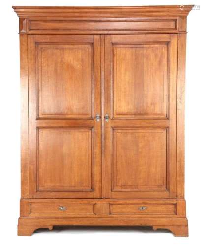 2-door oak cabinet