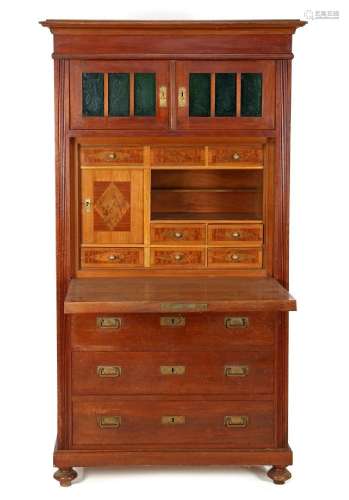 Walnut veneer cabinet