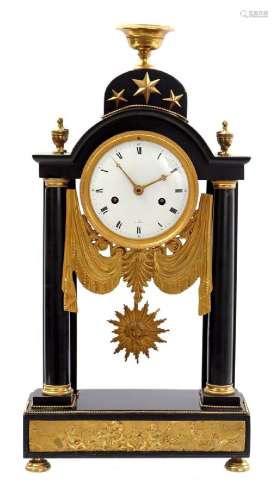 Column mantel clock