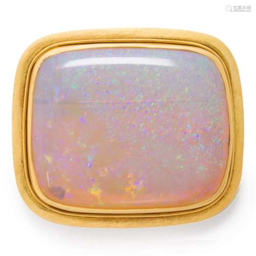 An opal and eighteen karat gold brooch, Burle Marx