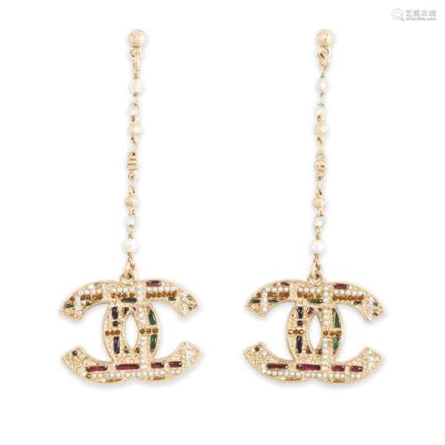 A pair of pendant earrings, Chanel