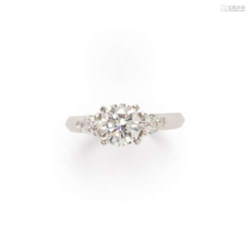 A diamond and platinum ring, Tiffany & Co.