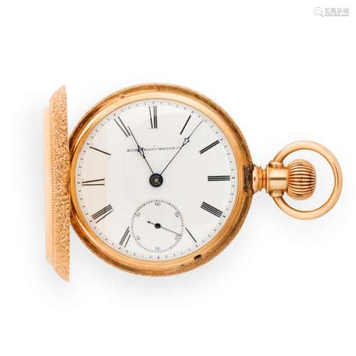 A fourteen karat gold pocket watch, Elgin National Watch Com...