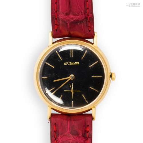 An eighteen karat gold wristwatch, Le Coultre