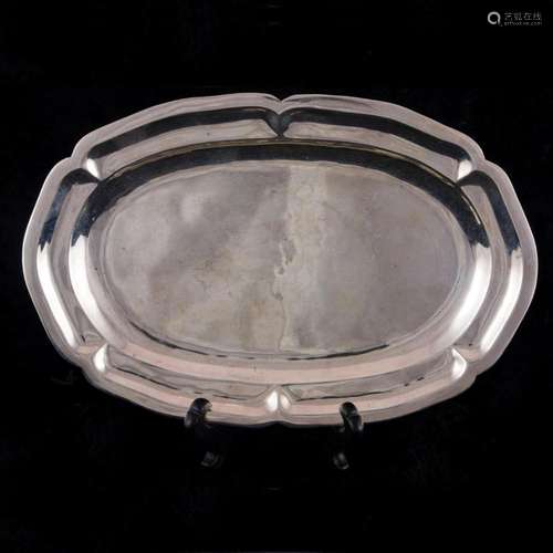 A Mexican Sanborn sterling dishform tray 11