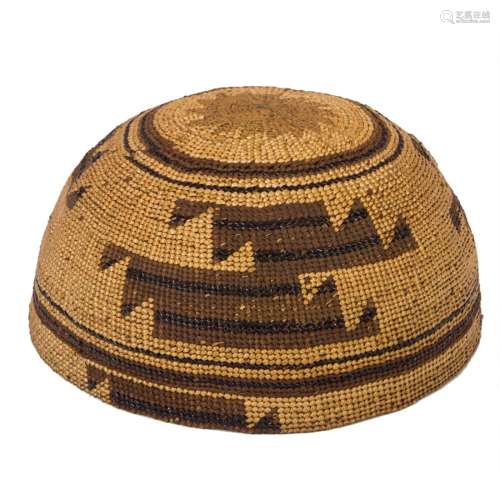 A Northwest California basketry hat